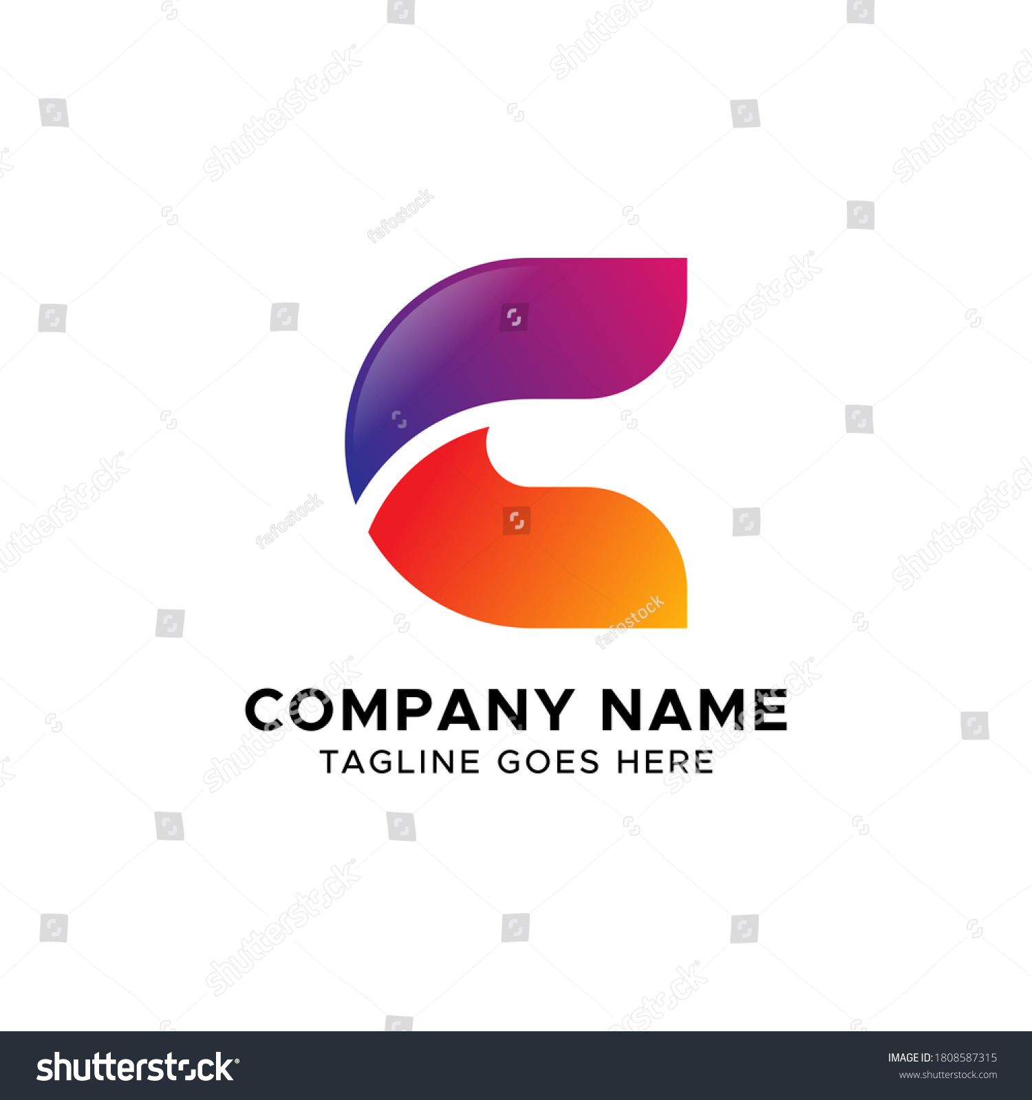 Initial Letter C Logo Vector Design Stock Vector (Royalty Free ...