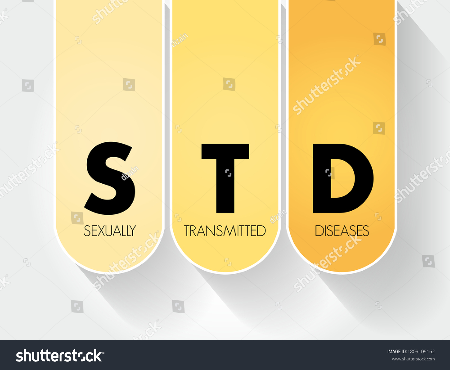 Std Sexually Transmitted Diseases Acronym Medical เวกเตอร์สต็อก ปลอดค่าลิขสิทธิ์ 1809109162 5439