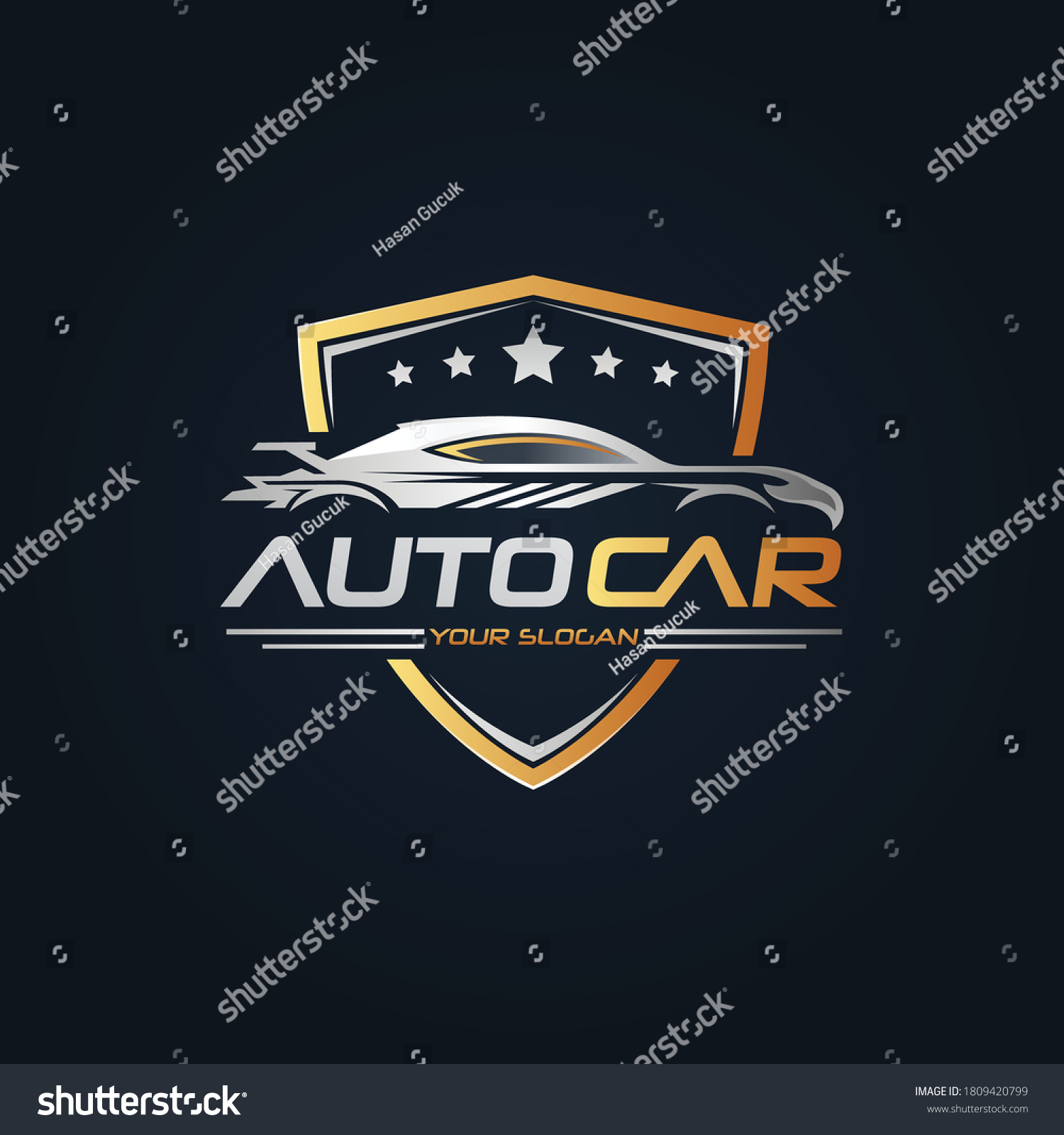 Car Garage Premium Concept Logo Design Stock Vector (Royalty Free ...