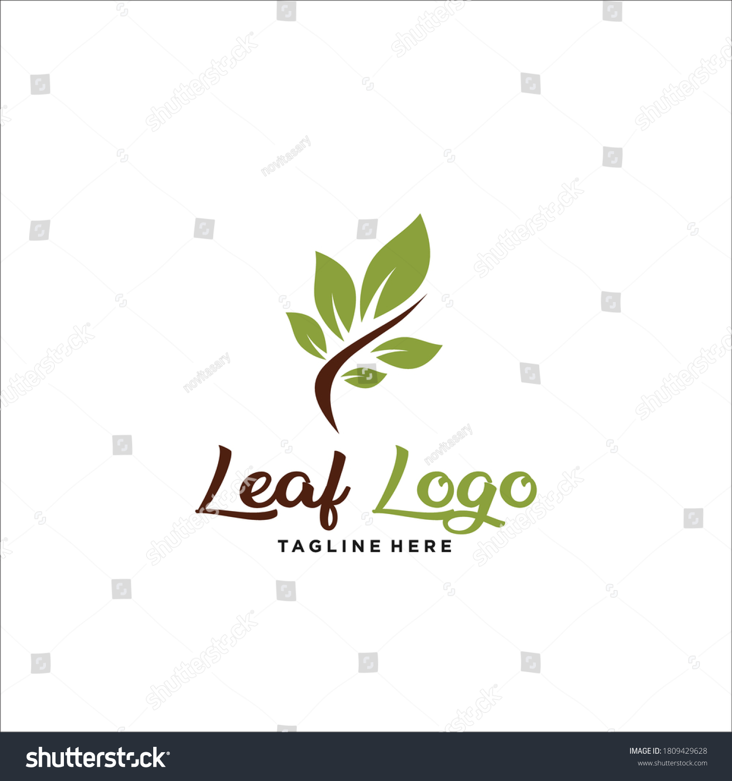 Seed Logo Design Silhouette Vector Stock Vector (royalty Free 