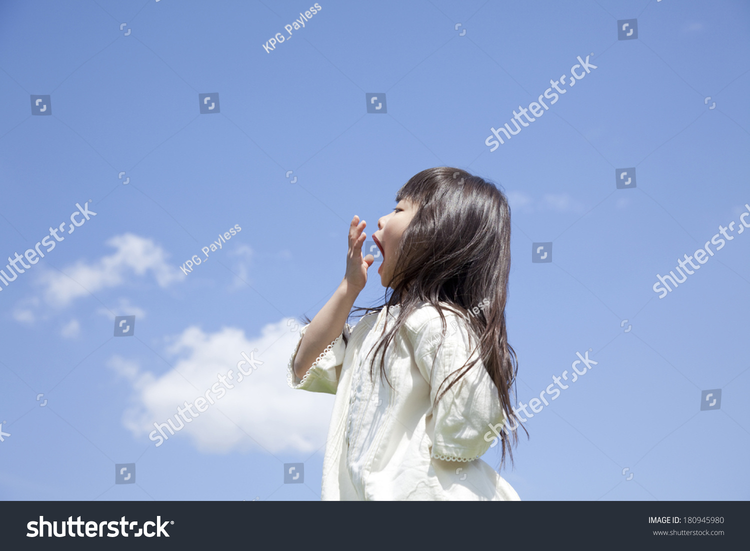 Japanese Girl Yawning Stock Photo 180945980 | Shutterstock