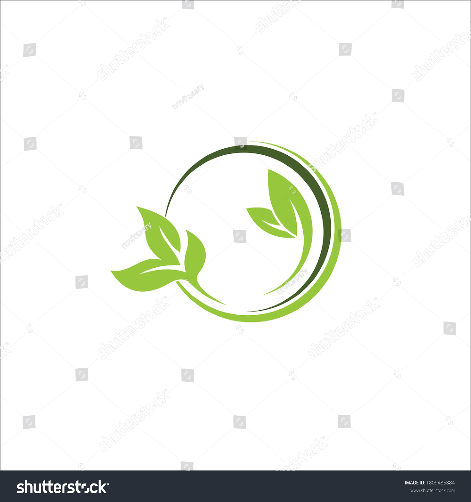 Seed Logo Design Silhouette Vector Stock Vector (Royalty Free ...