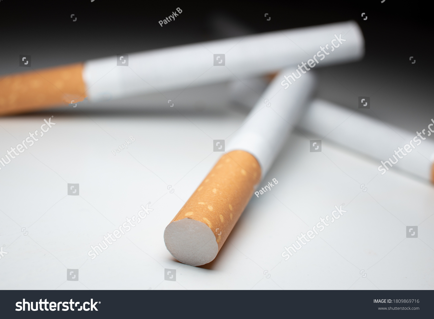 Composition Cigarettes Filled Tobacco Stock Photo 1809869716 | Shutterstock