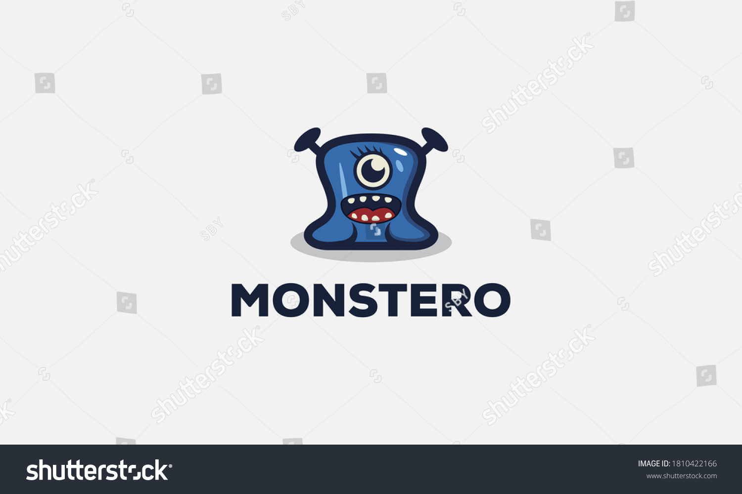 Monster Vector Logo Design Inspirations Stock Vector (Royalty Free ...