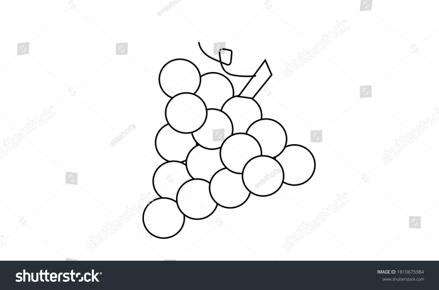 Coloring Book Fruits Vector Illustration Stock Vector (royalty Free 