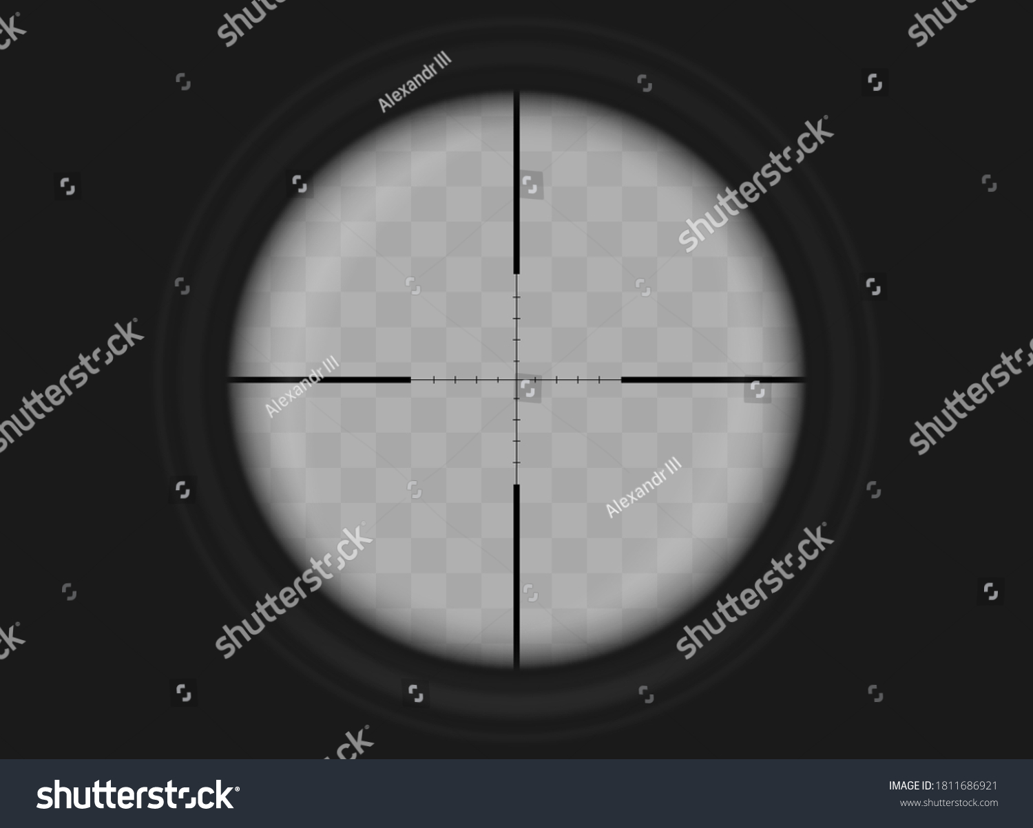 Vector Illustration Optical Sight Point View Stock Vector (Royalty Free ...