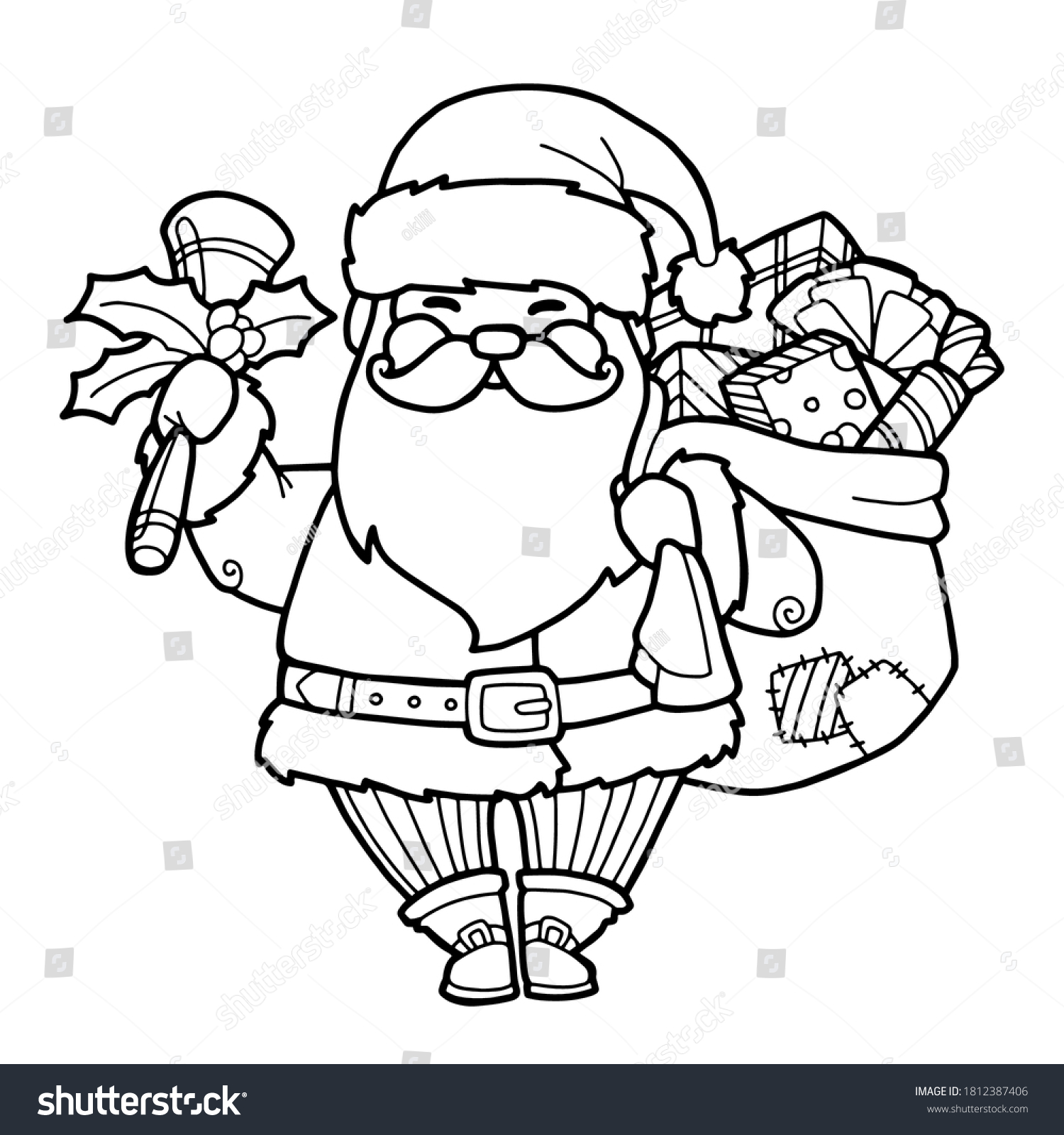 132,408 Santa Coloring Stock Vectors, Images & Vector Art | Shutterstock