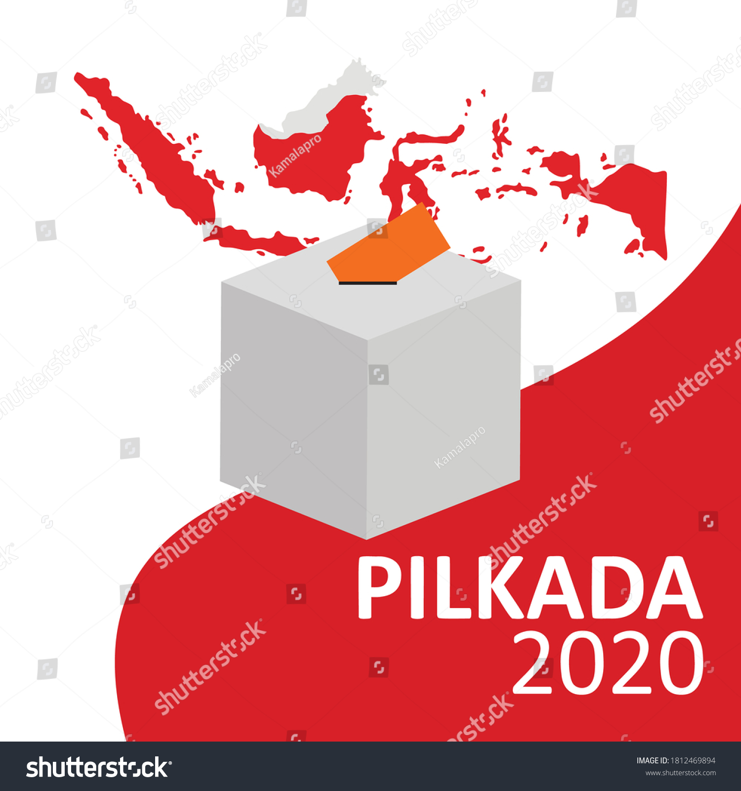 Artwork Indonesia Regional Head Elections 2020 Stock Vector (Royalty ...