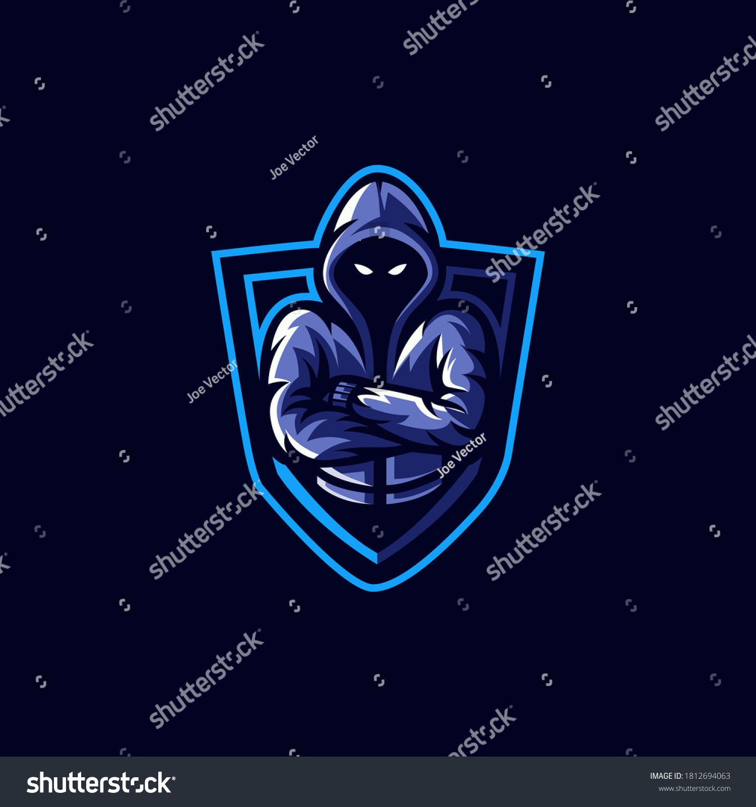 Ghost Esport Logo On Dark Background Stock Illustration 1812694063 ...