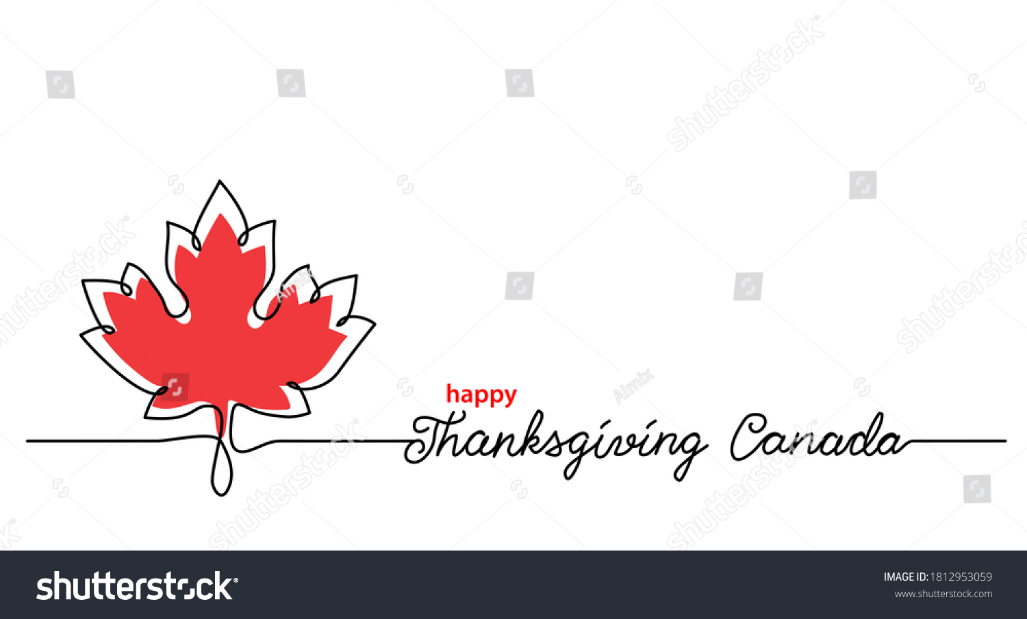 Thanksgiving Canada Art Background Maple Leaf Stock Vector (Royalty ...