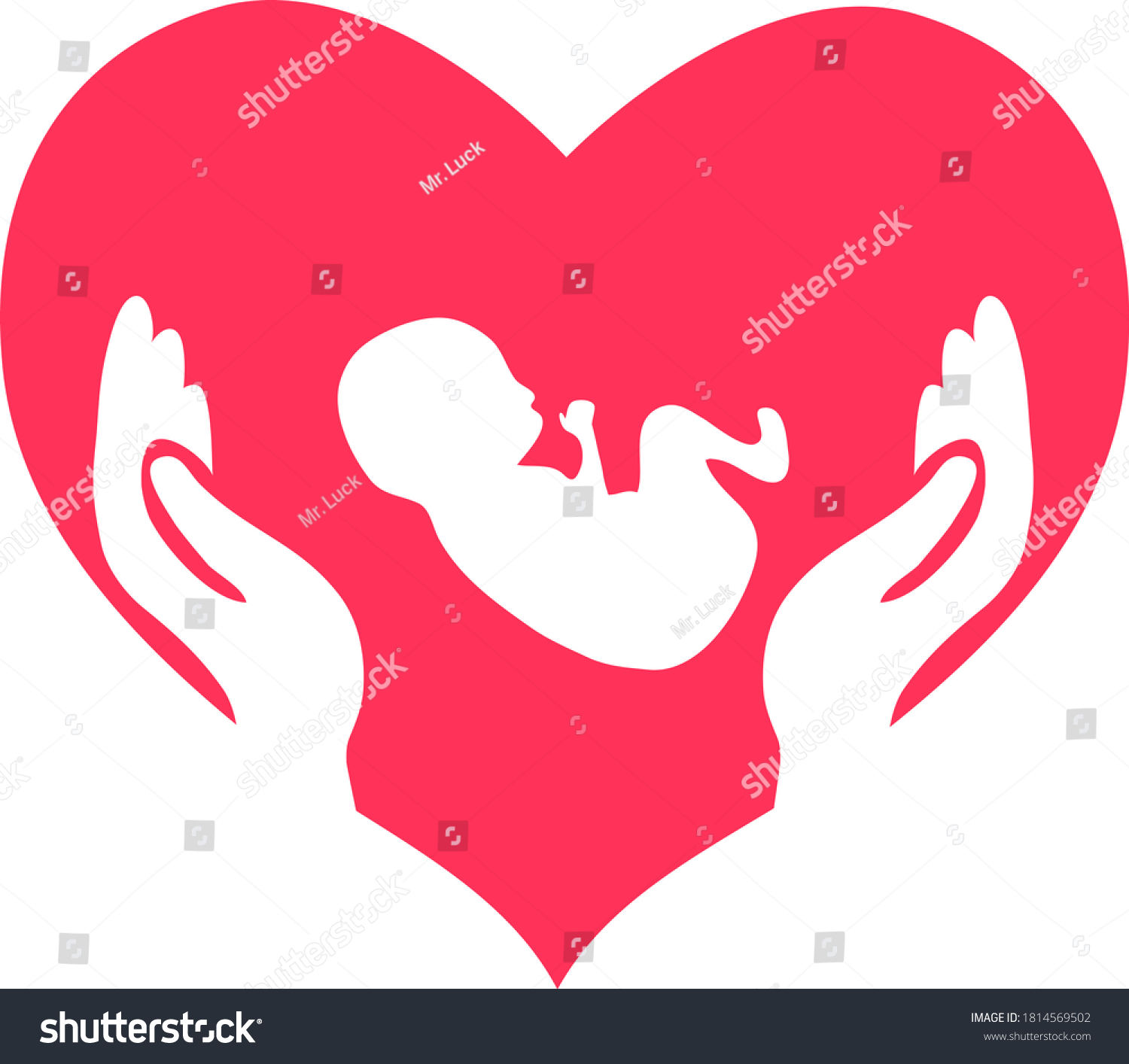 Save Life Child Hands On Background Stock Vector (Royalty Free ...