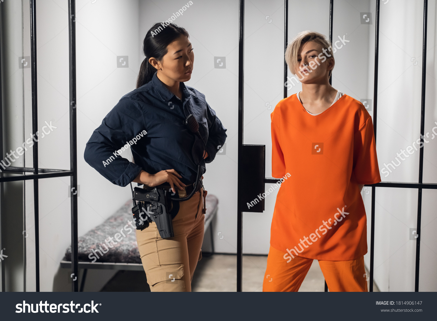 Asian Warden Female Prisoner Highsecurity Prison Stock Photo 1814906147 Asian Warden Female Prisoner Highsecurity Prison Stock Photo 1814906147