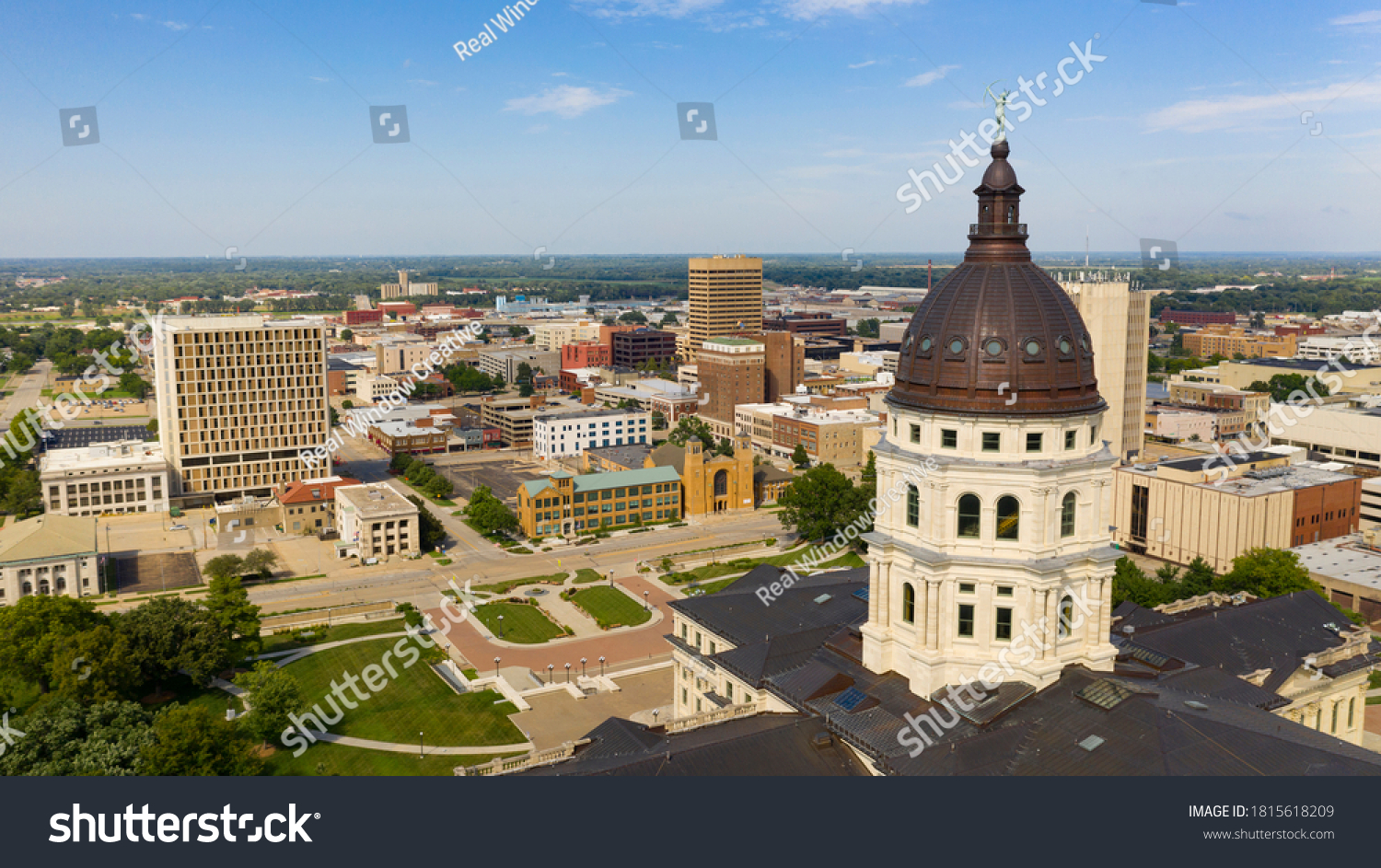 Copper Dome Shines Urban Area Capitol Stock Photo 1815618209 | Shutterstock