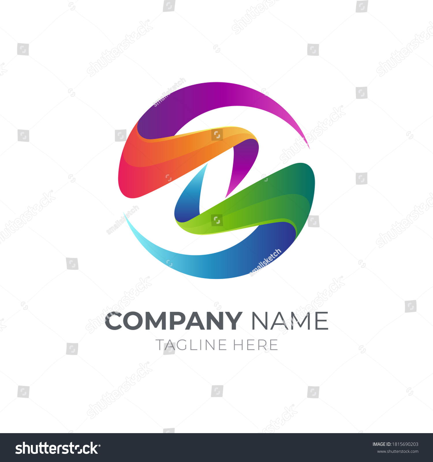 Globe Letter S Logo S Sphere Stock Vector (Royalty Free) 1815690203 ...