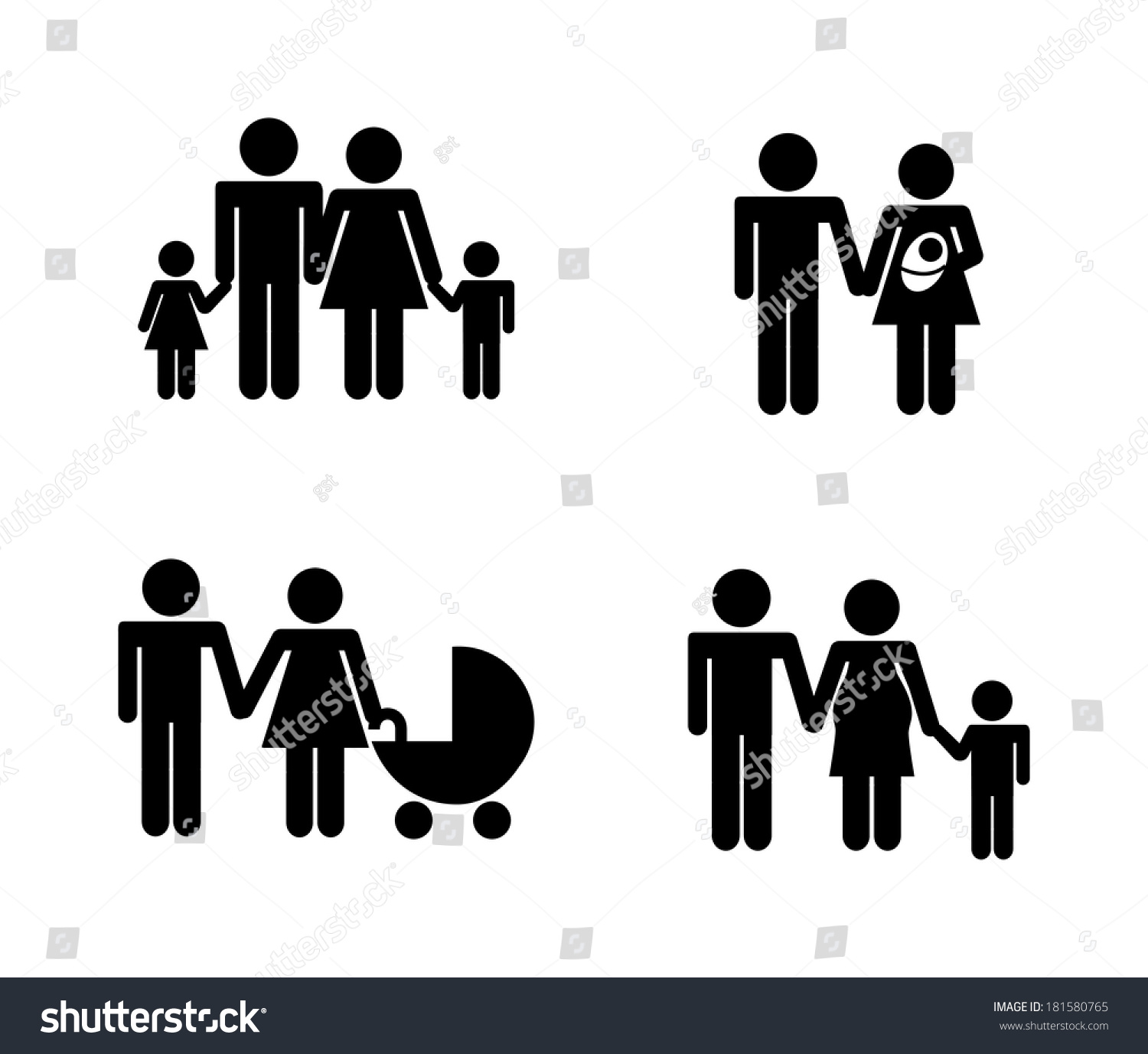 Family Design Over White Background Vector Stock Vector (Royalty Free ...