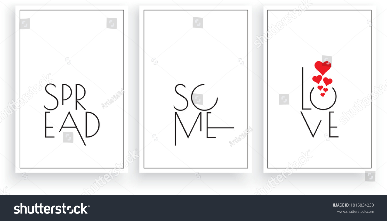 spread-some-love-vector-scandinavian-art-stock-vector-royalty-free