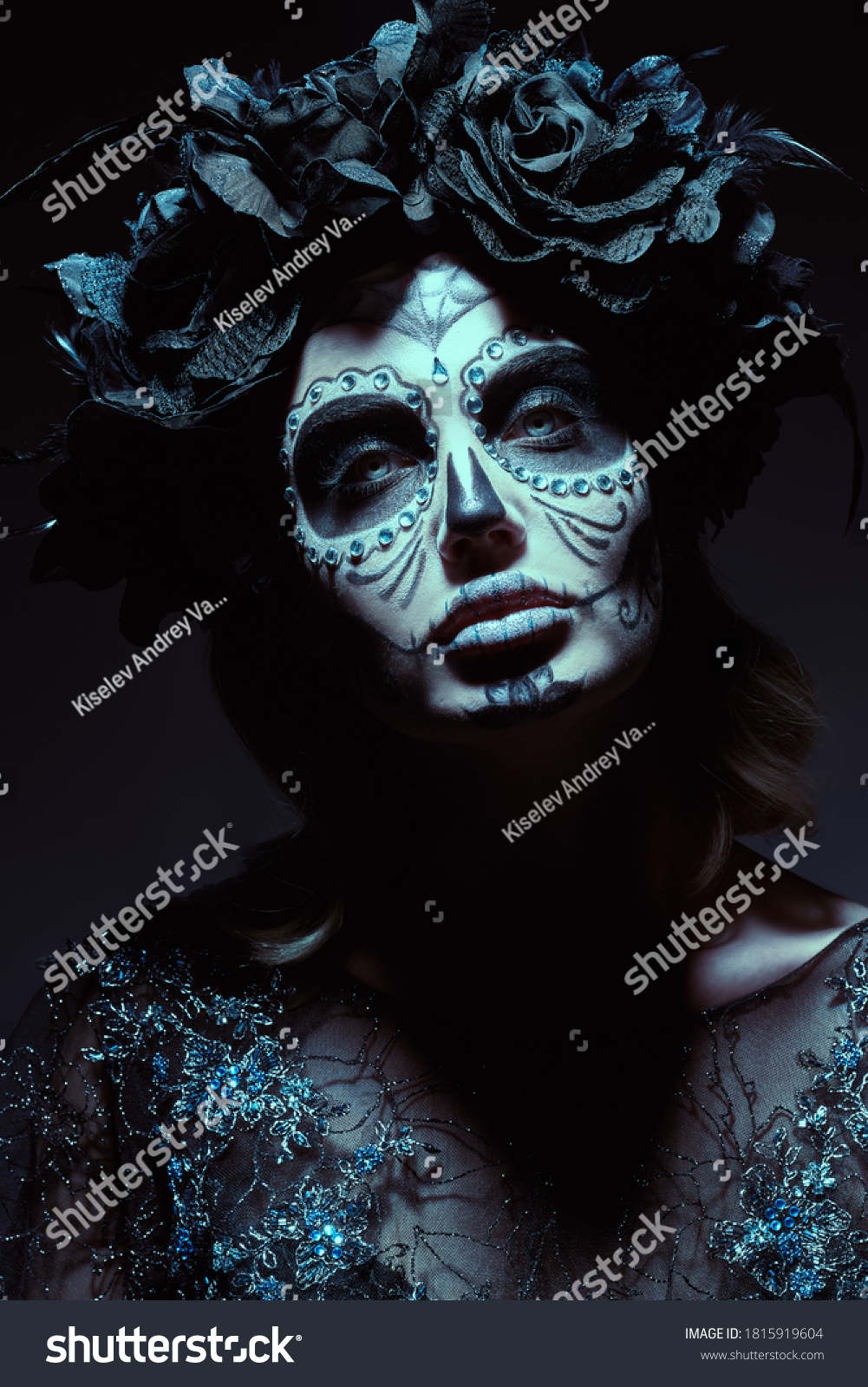 Closeup Portrait Calavera Catrina Young Woman Stock Photo 1815919604 ...