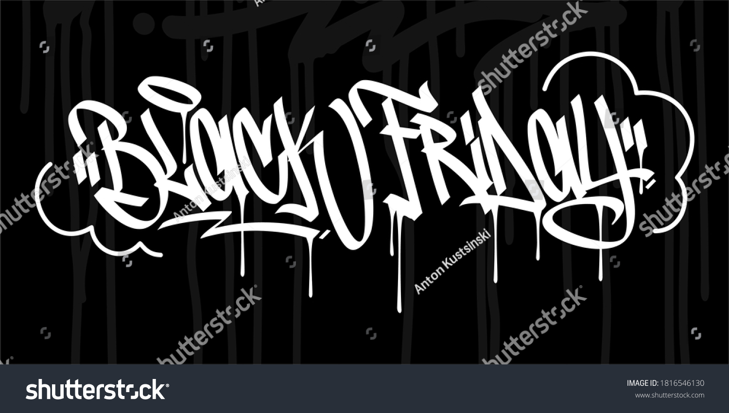 Abstract Hip Hop Hand Written Graffiti Stock Vector (Royalty Free ...