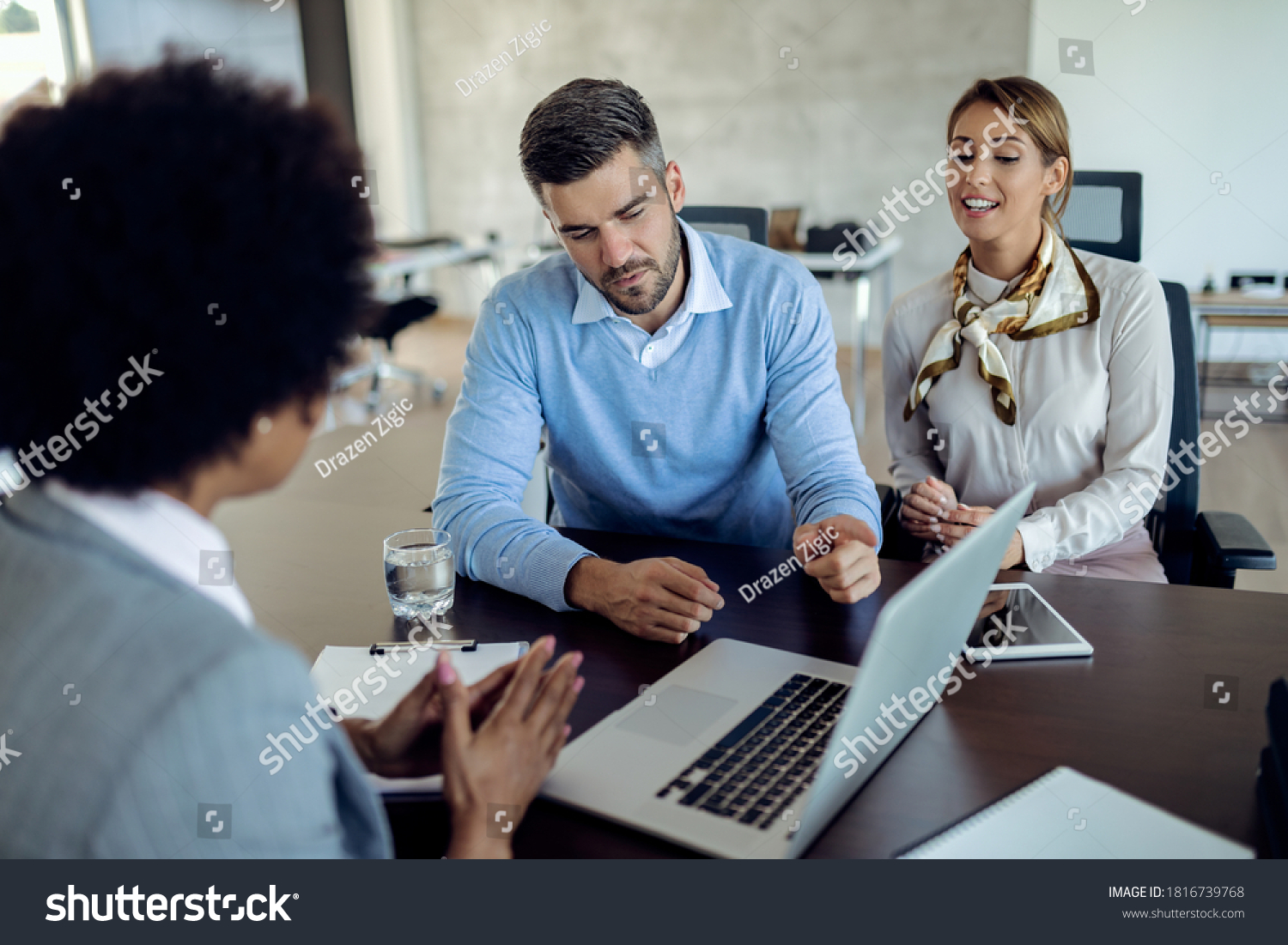 Young Couple Their Real Estate Agent Stock Photo 1816739768 | Shutterstock