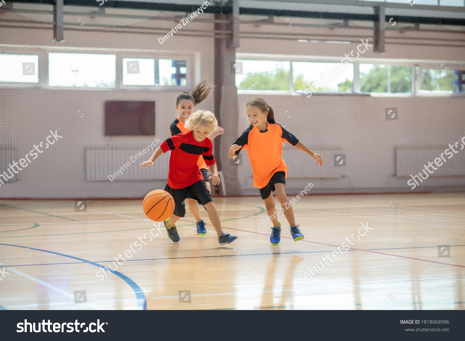 After Ball Kids Bright Sportswear Playing Stock Photo 1818068996 ...