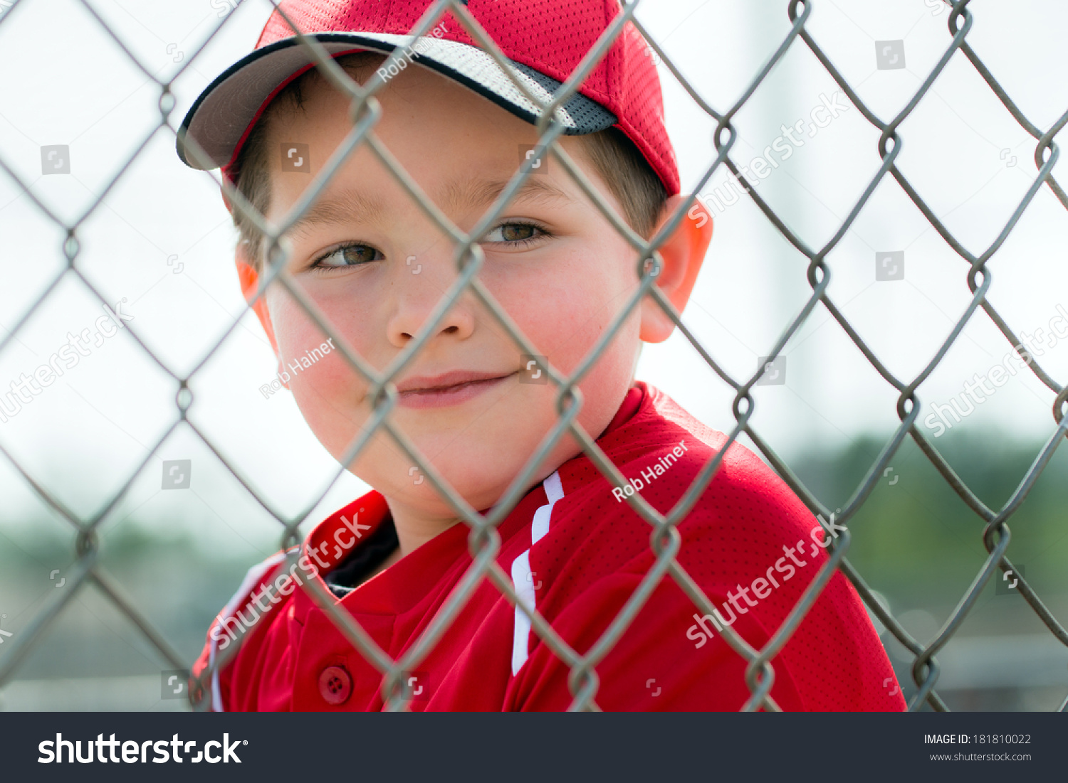 Young Baseball Player Uniform Sitting Dugout Stock Photo 181810022 ...