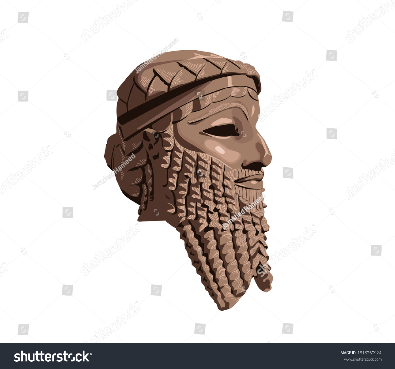 sargon of akkad helios statue