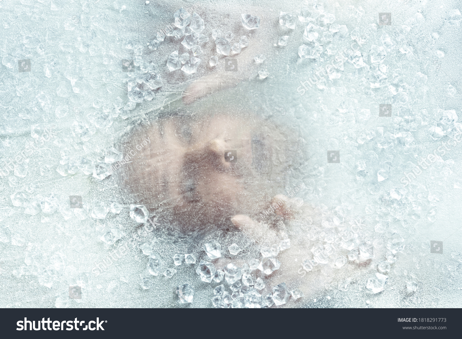 Portrait Man Trapped Under Ice Stock Photo 1818291773 Shutterstock Portrait Man Trapped Under Ice Stock Photo 1818291773 Shutterstock