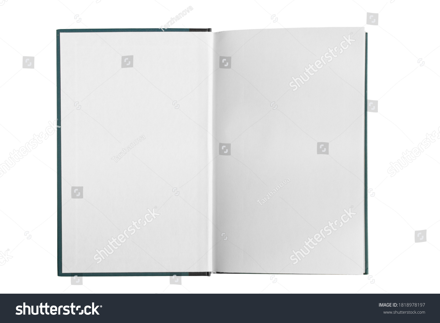 Opened Blank White Book Pages Isolated Stock Photo 1818978197 ...