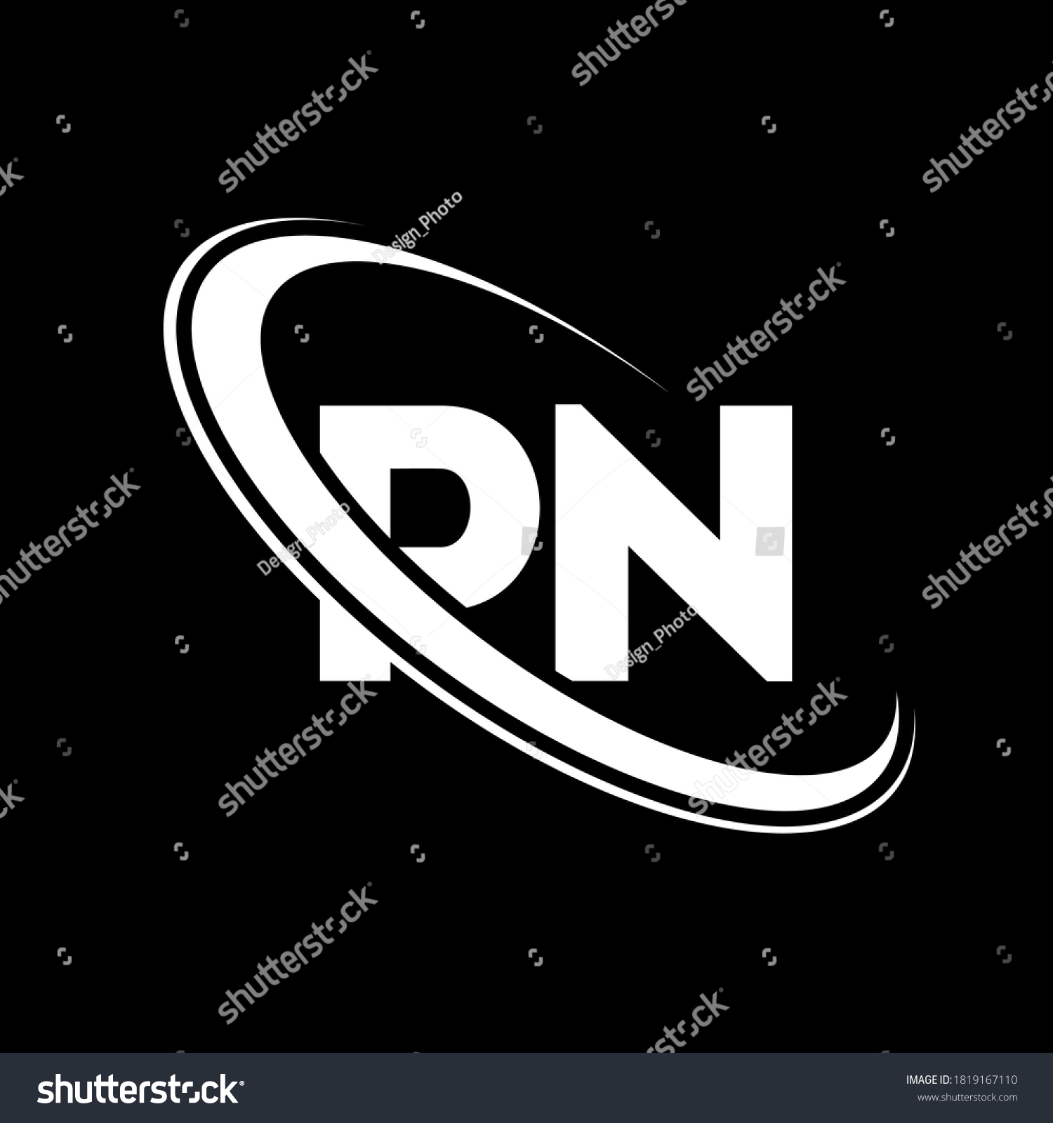 Pn Logo P N Design White Stock Vector (Royalty Free) 1819167110 ...