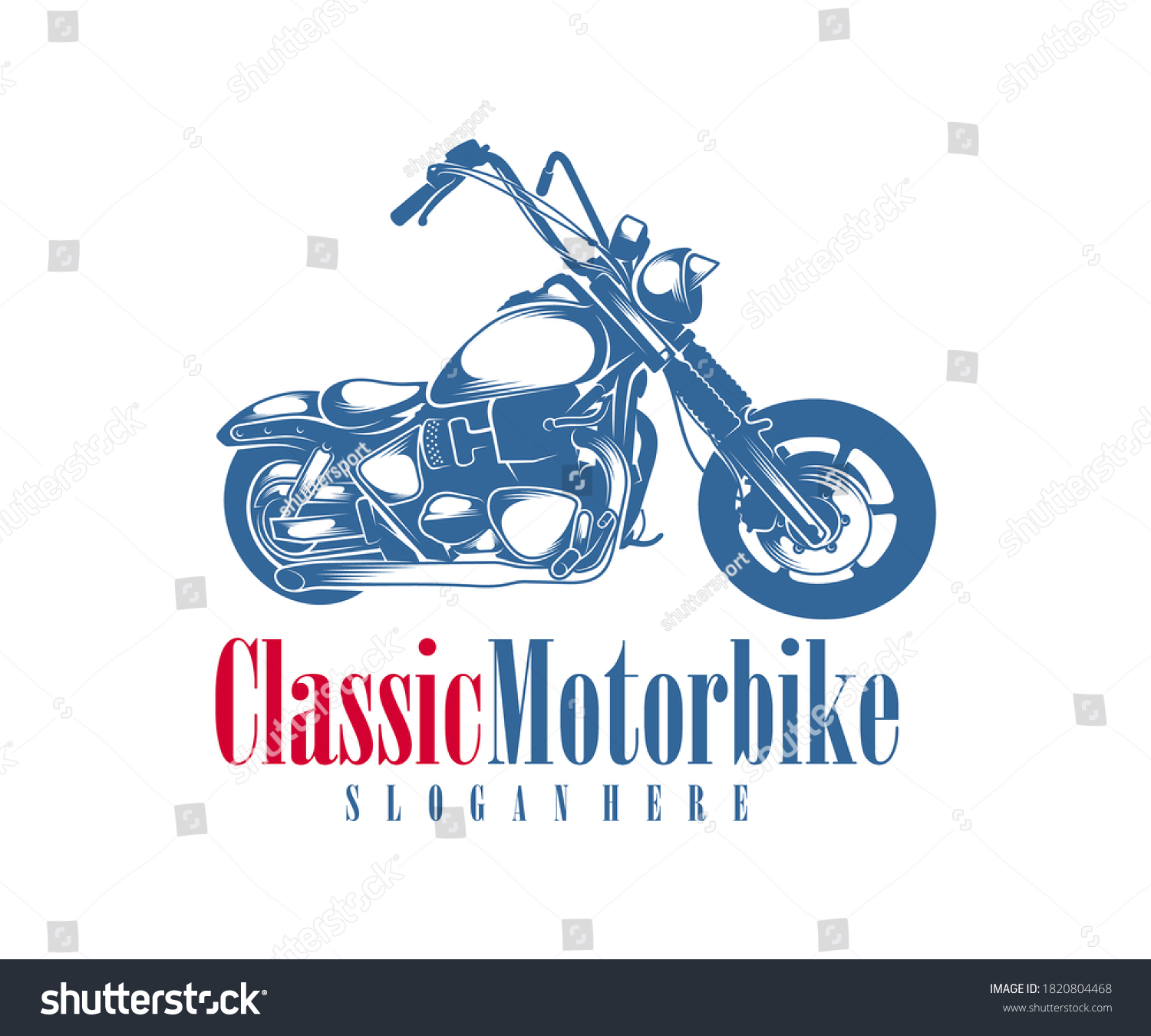 Motorcycle Monochrome Emblems Logo Motorbike Badges Stock Vector ...