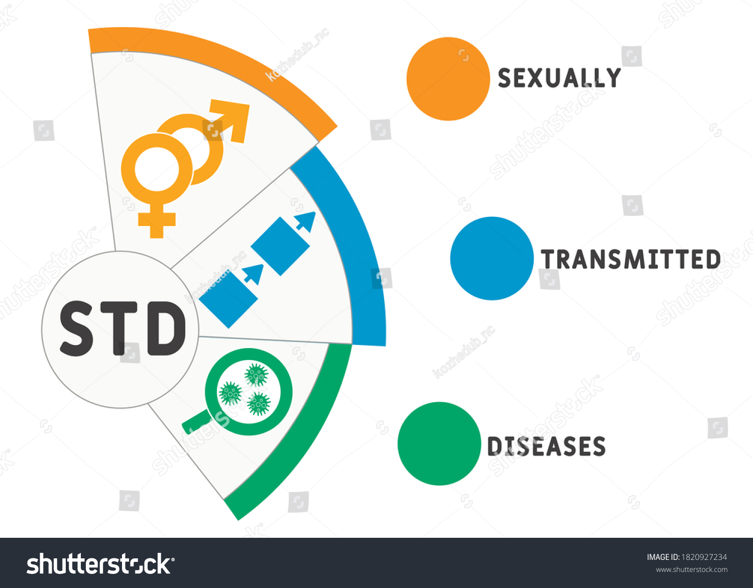 Std Sexually Transmitted Diseases Acronym Medical Stock Vector Royalty Free 1820927234 2557