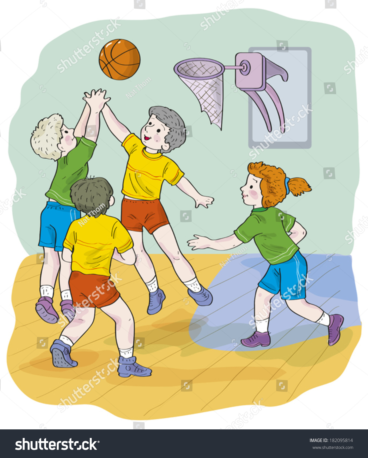 Баскетбол в картинках для школьников