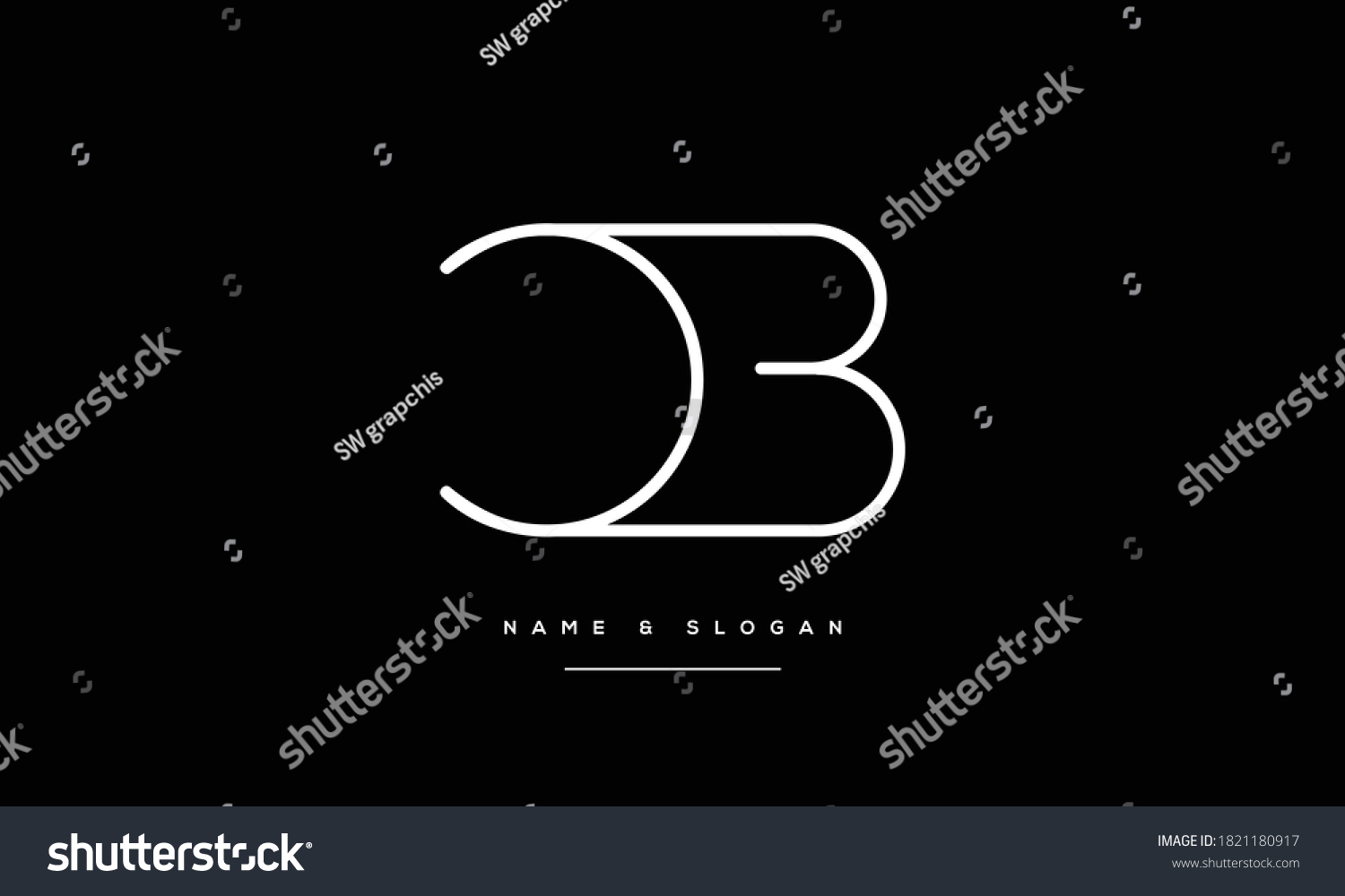 Cbbc C B Abstract Letters Logo Stock Vector (Royalty Free) 1821180917 ...