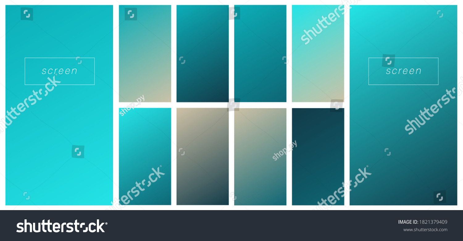 Soft Color Gradient Backgrounds Modern Screen Stock Vector (Royalty ...