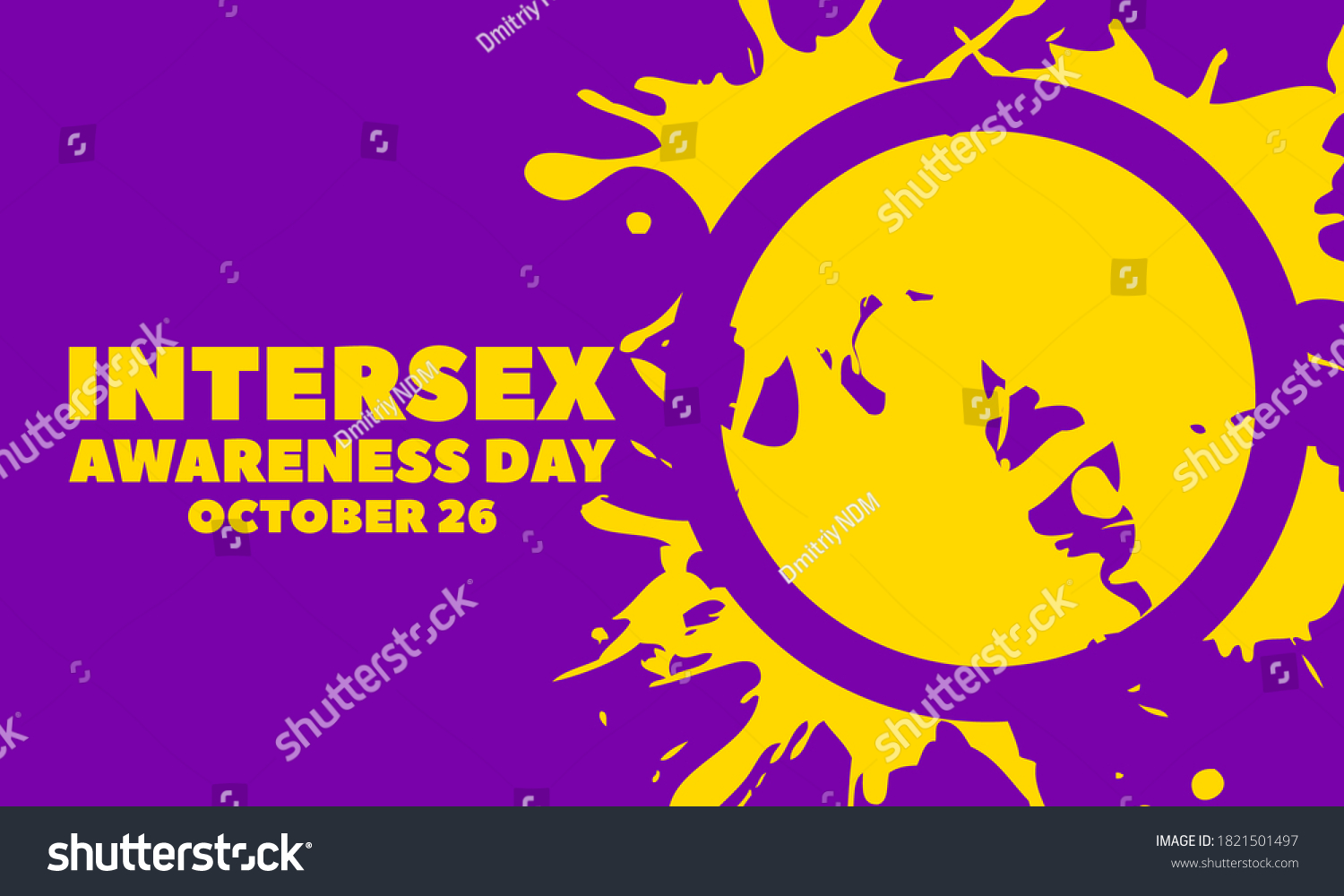 26th October Intersex Awareness Day This Stock Illustration 1821501497 Shutterstock