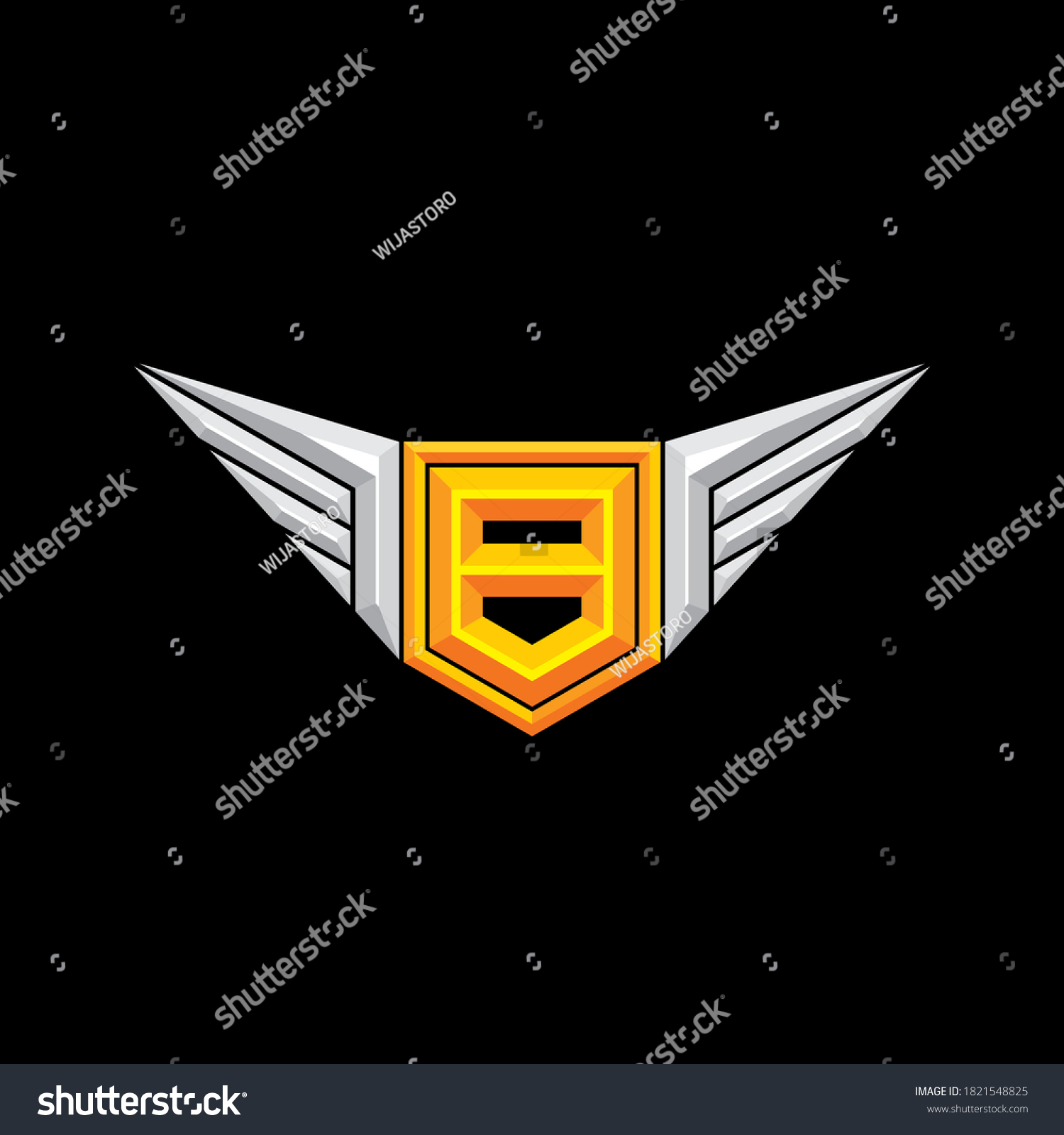 Letter B Capital Initial Gaming Logo Stock Vector (Royalty Free ...