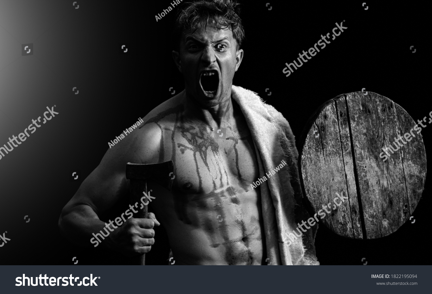 Muscular Male Naked Torso Brutal Man Stock Photo Shutterstock