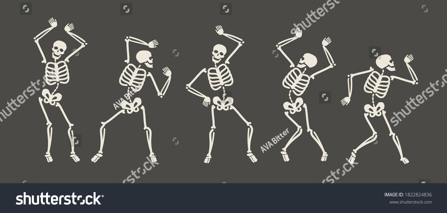 1,164 Cute Dancing Skeleton Images, Stock Photos & Vectors | Shutterstock