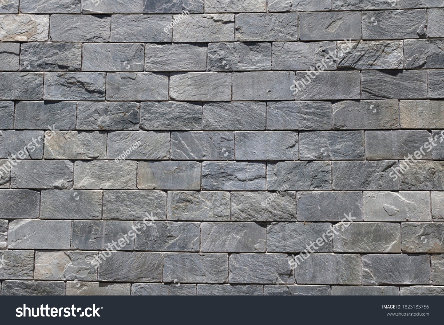 Modern Stone Brick Wall Tile Texture Stock Photo 1823183756 | Shutterstock