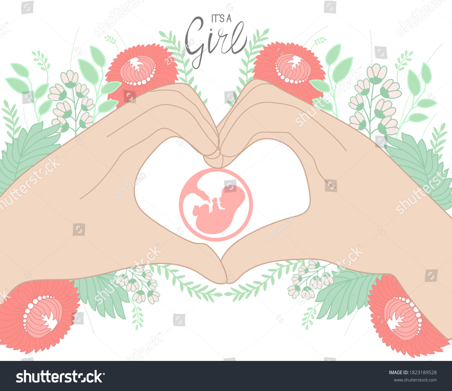 umbilical cord clipart of flowers