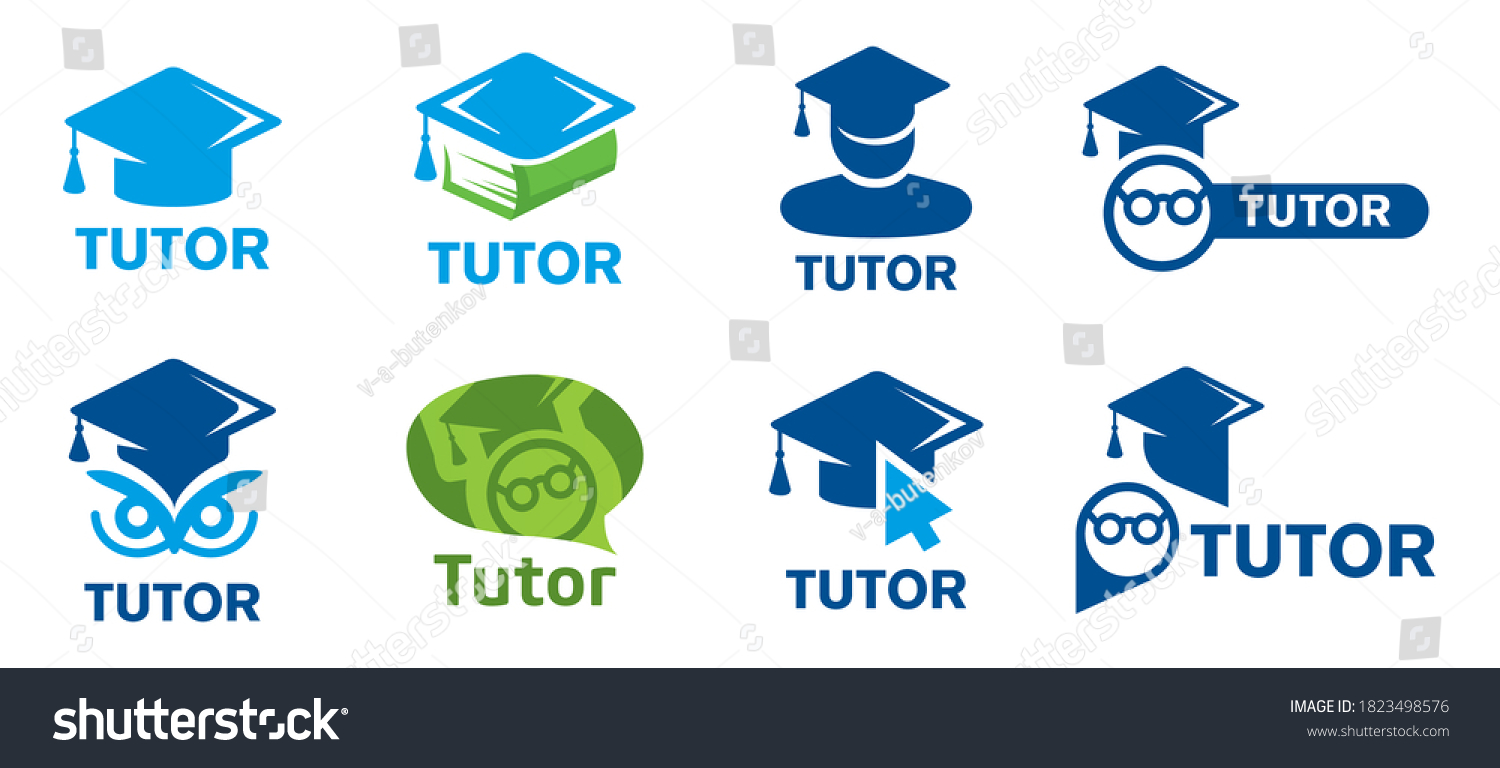 Vector Logo Tutor Educational Courses Stock Vector (Royalty Free ...