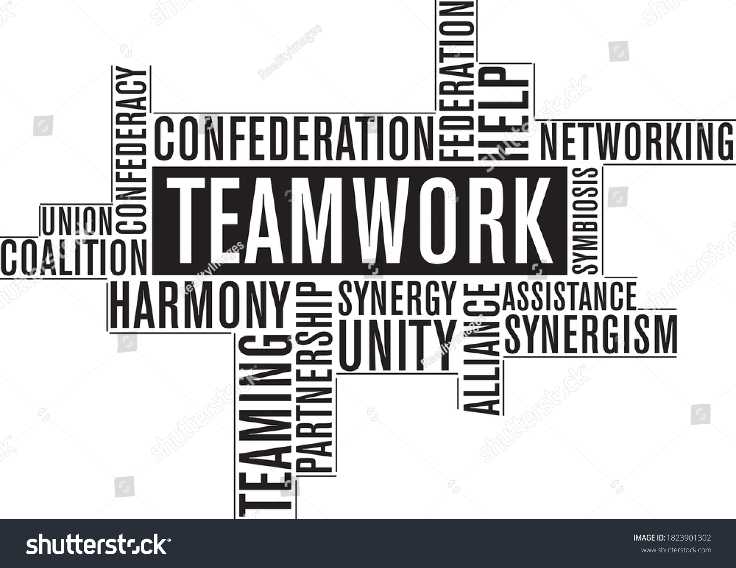 15,767 Teamwork typography Stock Vectors, Images & Vector Art ...