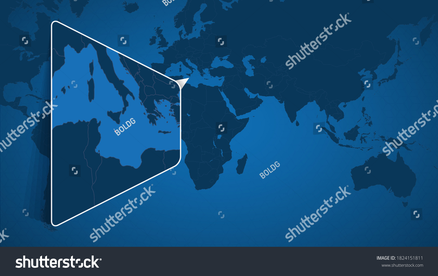 Location Malta On World Map Enlarged Stock Vector Royalty Free Stock Vector Location Of Malta On The World Map With Enlarged Map Of Malta With Flag Geographical Vector 1824151811