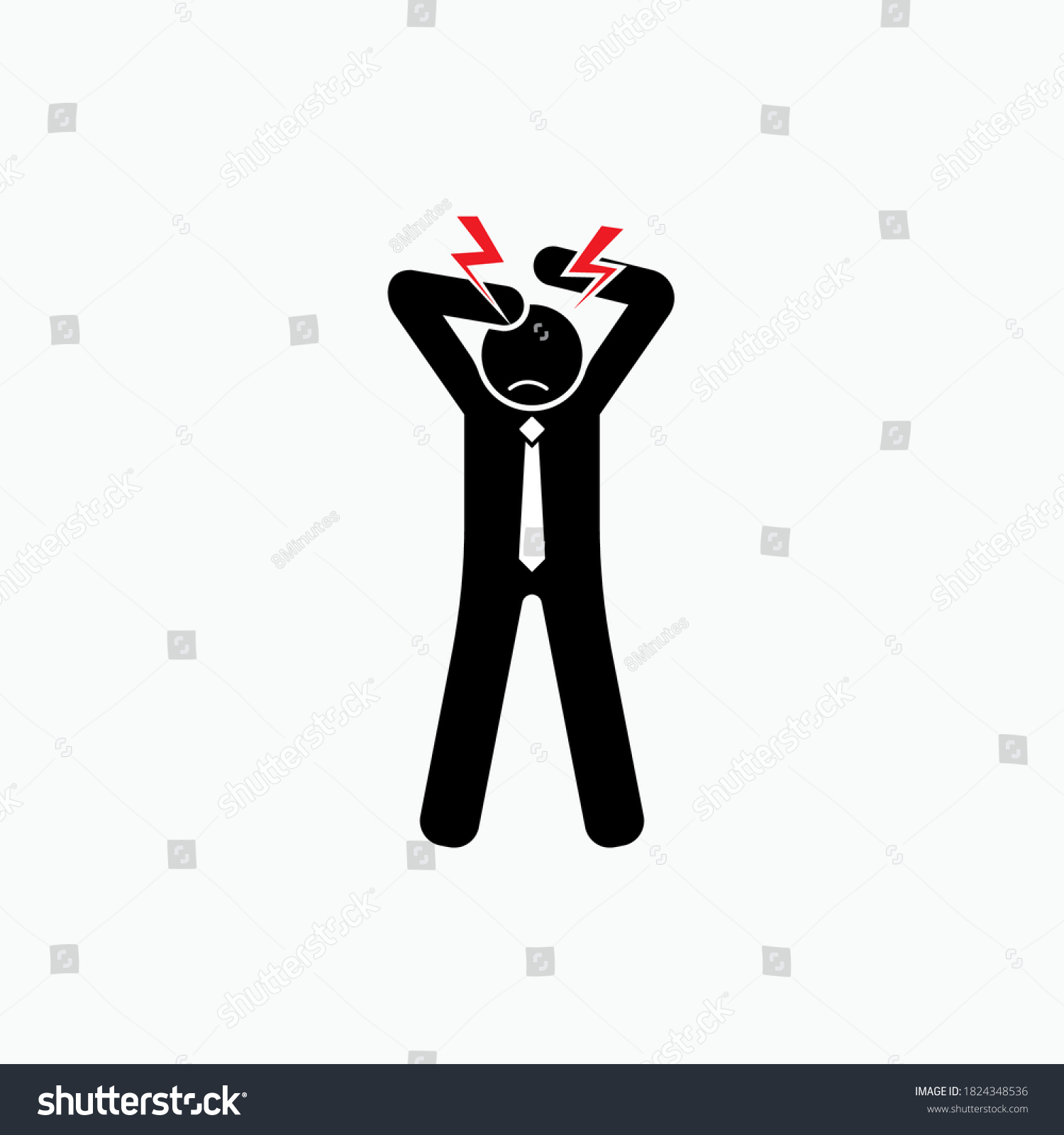 Angry Icon Wrath Symbol Vector Logo Stock Vector (Royalty Free ...