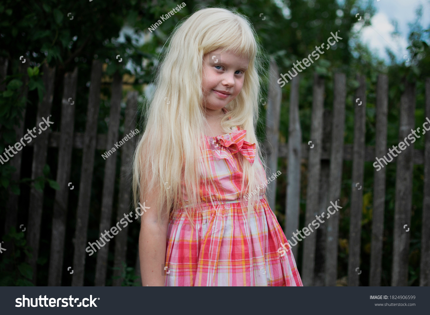 Little Girl Spends Weekend Village Summer Stock Photo 1824906599 ...