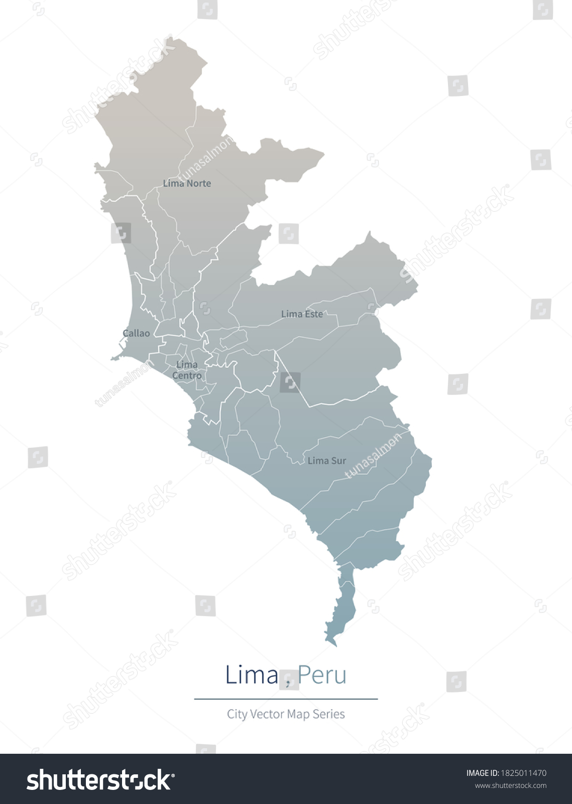 Lima Map Major City Peru Stock Vector Royalty Free 1825011470   Stock Vector Lima Map A Major City In The Peru 1825011470 