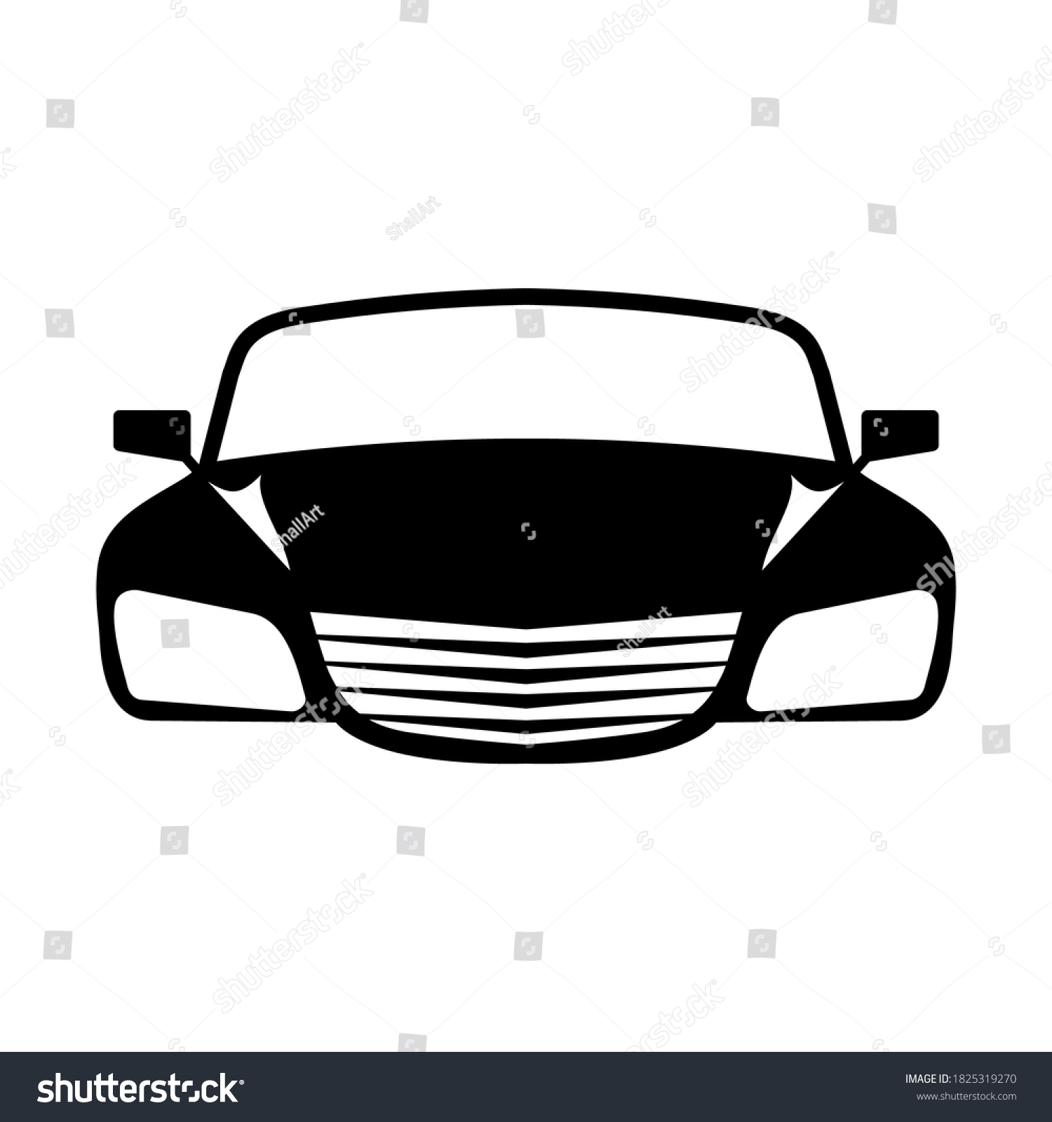 Car Silhouette Concept Can Be Used Stock Vector (Royalty Free ...