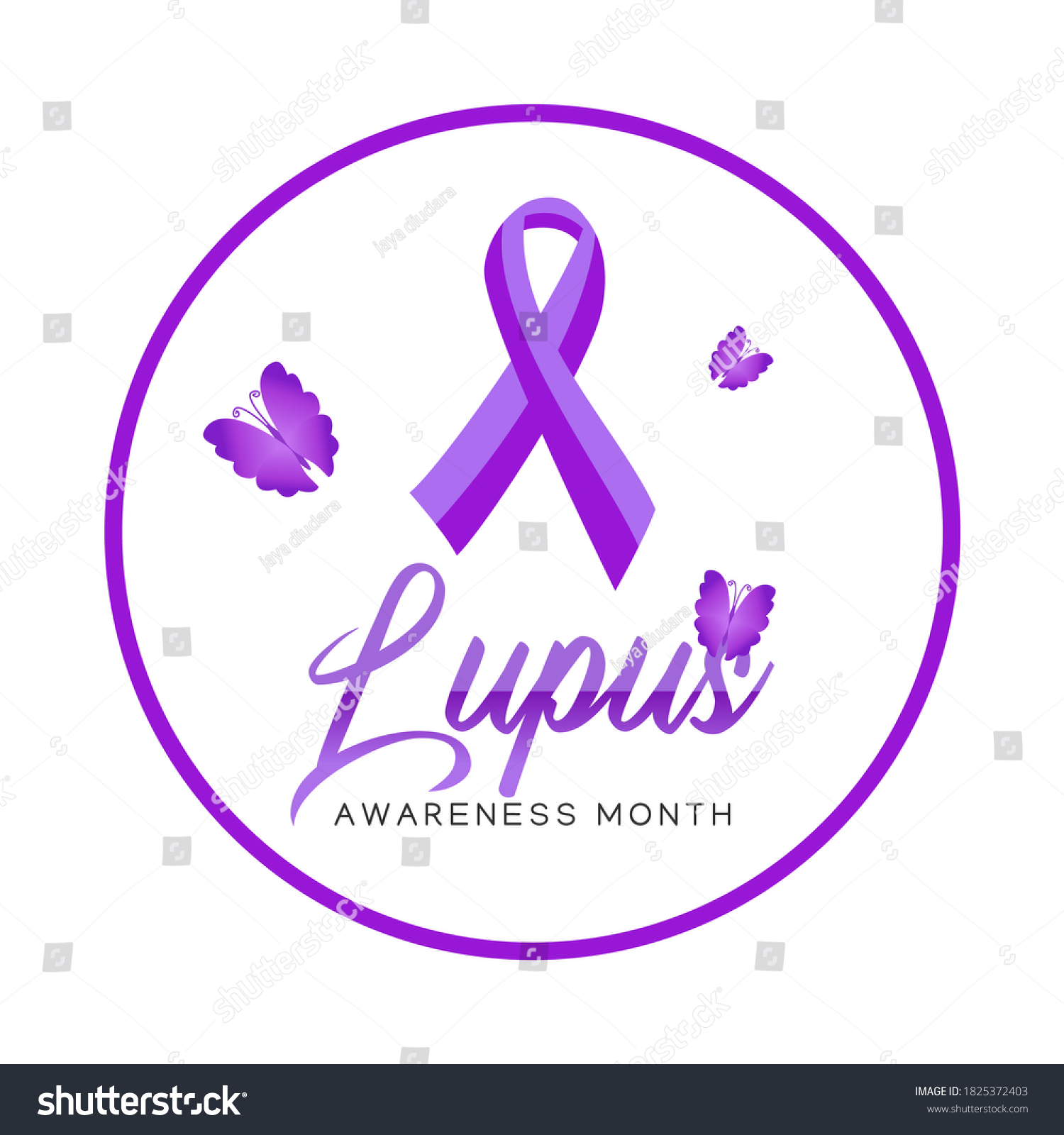 Vector Graphic Lupus Awareness Month Good Stock Vector (Royalty Free ...