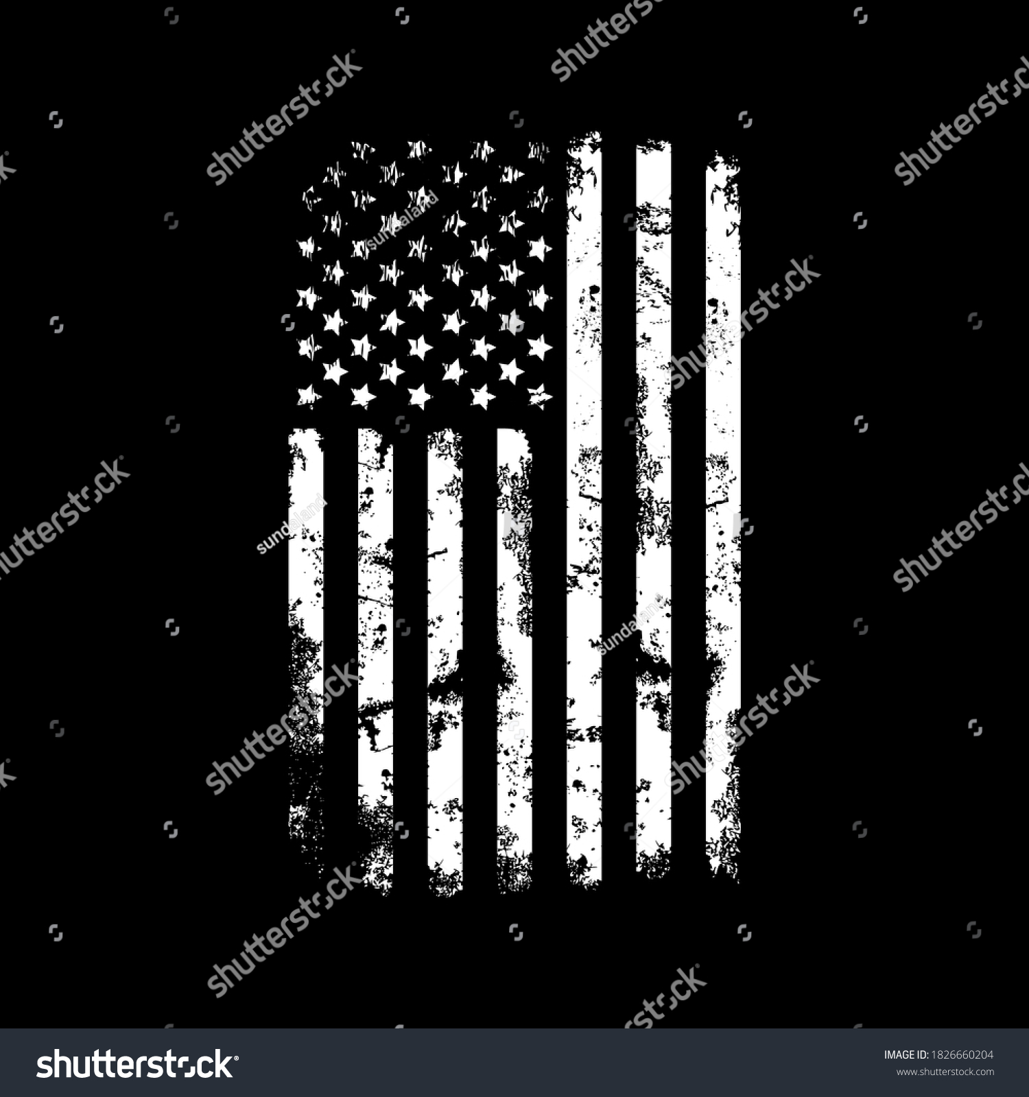 American Flag Us Flag Design Vector Stock Vector (Royalty Free ...