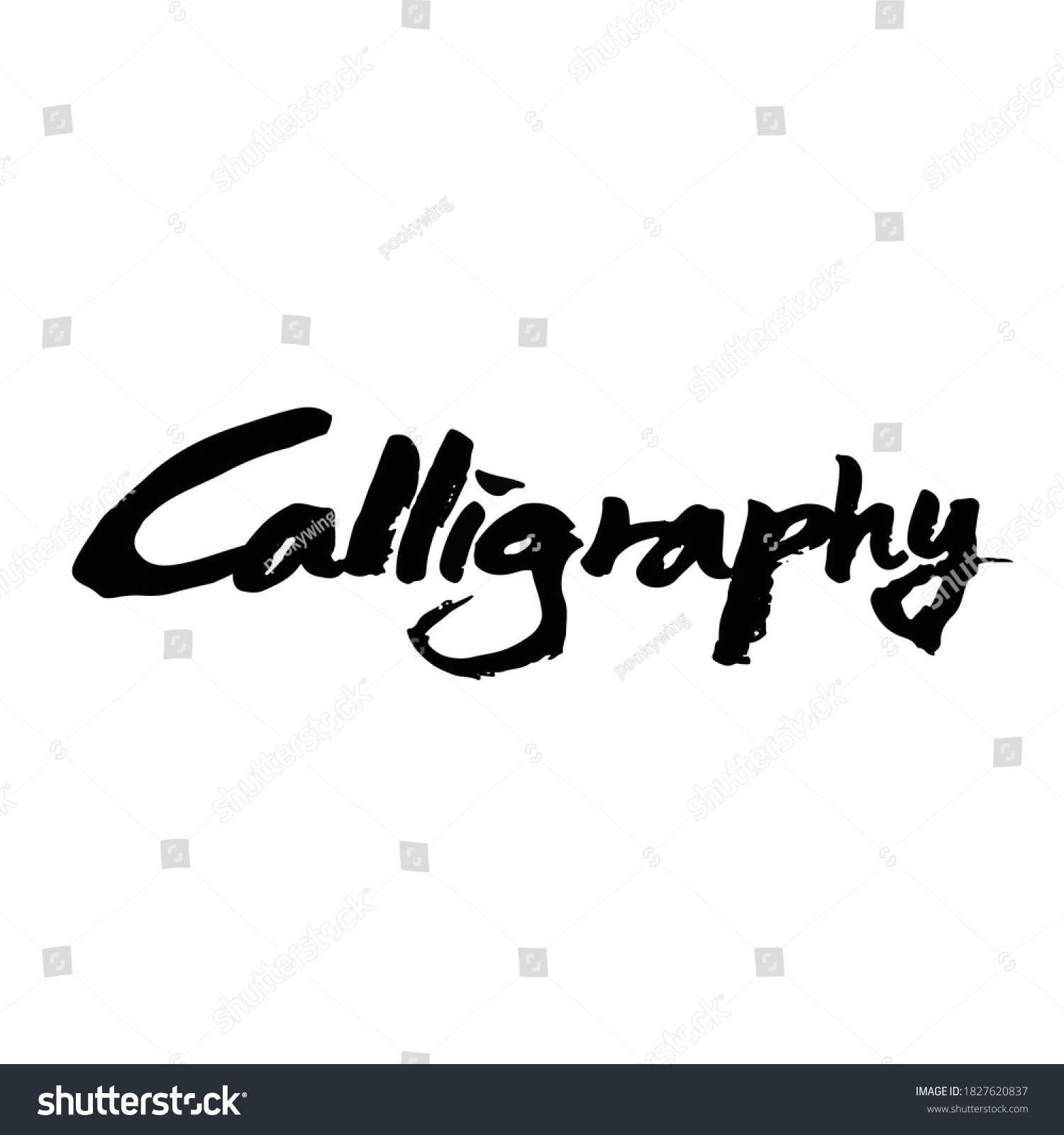 Calligraphy English Handwriting Background Stock Illustration ...